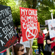 Protestors against California’s the mandatory vaccination bill SB277, 2015.